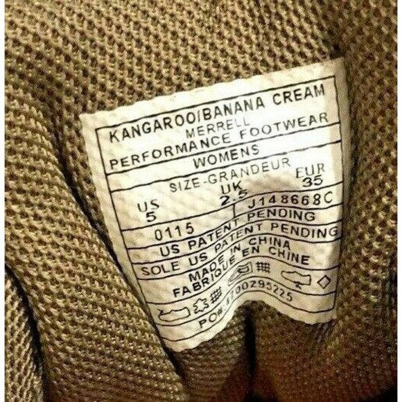 Merrell Women Yokota Ventilator Low Hiking Trail Boot Sneaker Shoe Tan 5 35 - Picture 2 of 6